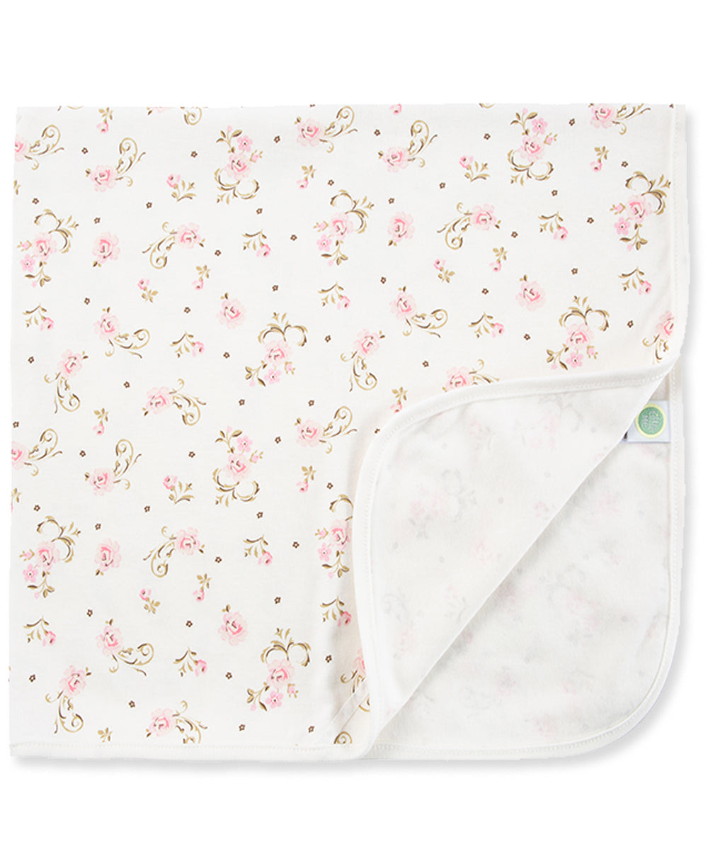 Vintage Rose Receiving Blanket