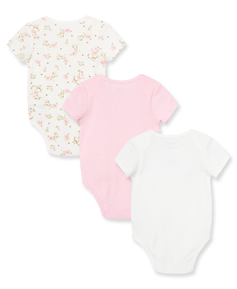 Vintage Rose 3-Pack Bodysuits