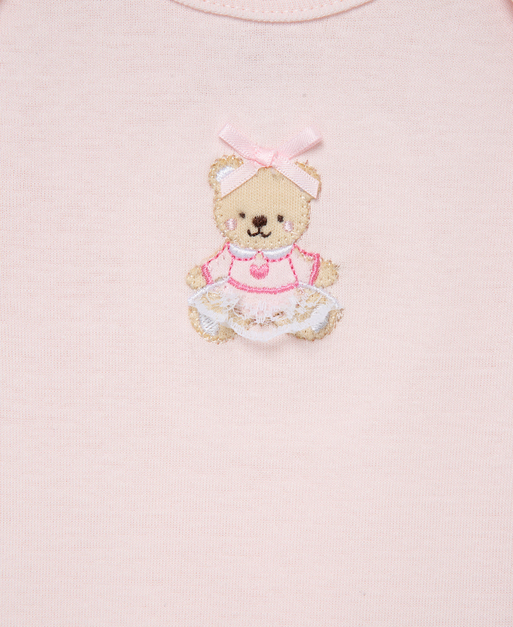 Pink Bear 3-Pack Bodysuits
