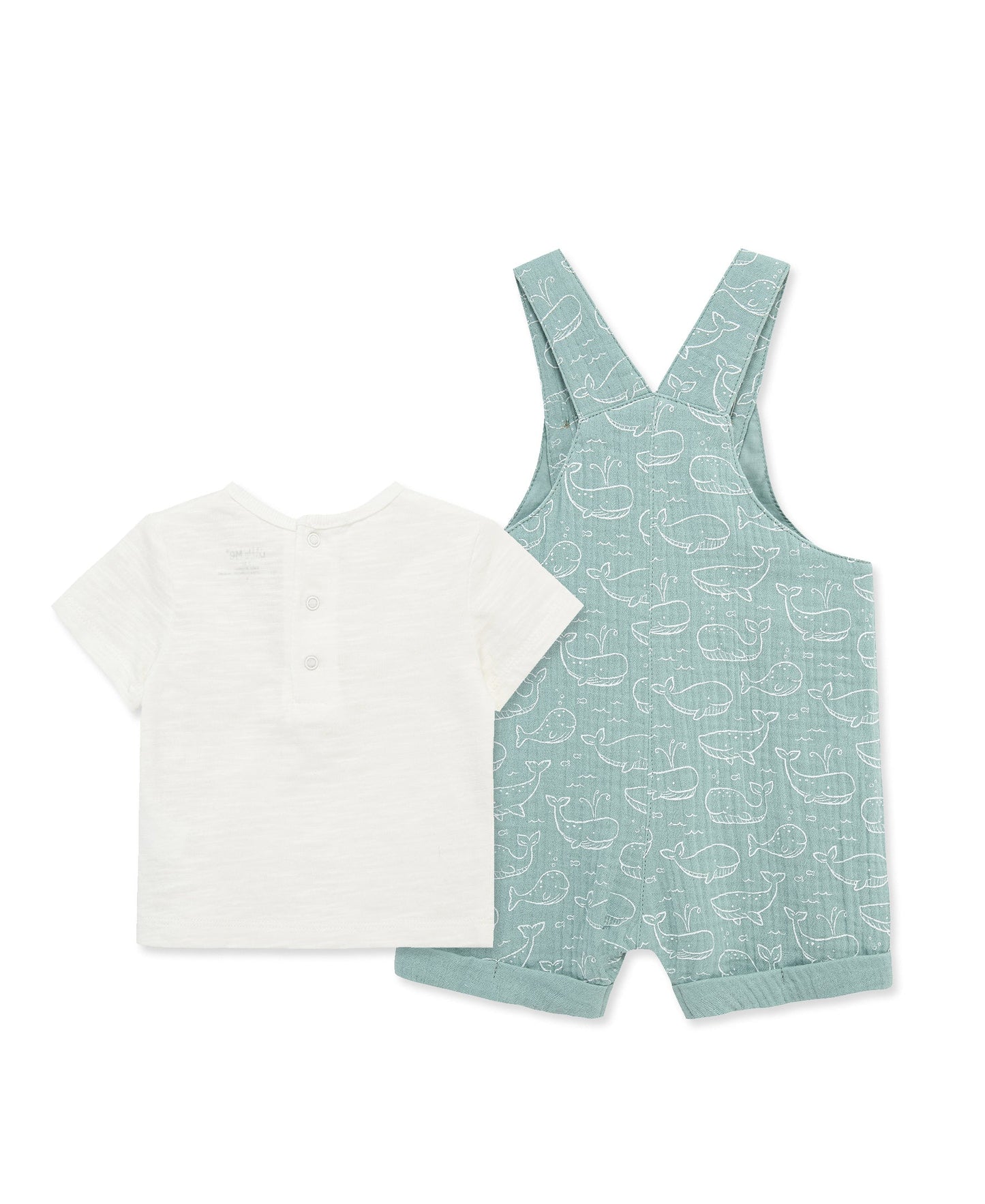 Whales Gauze Shortall Set