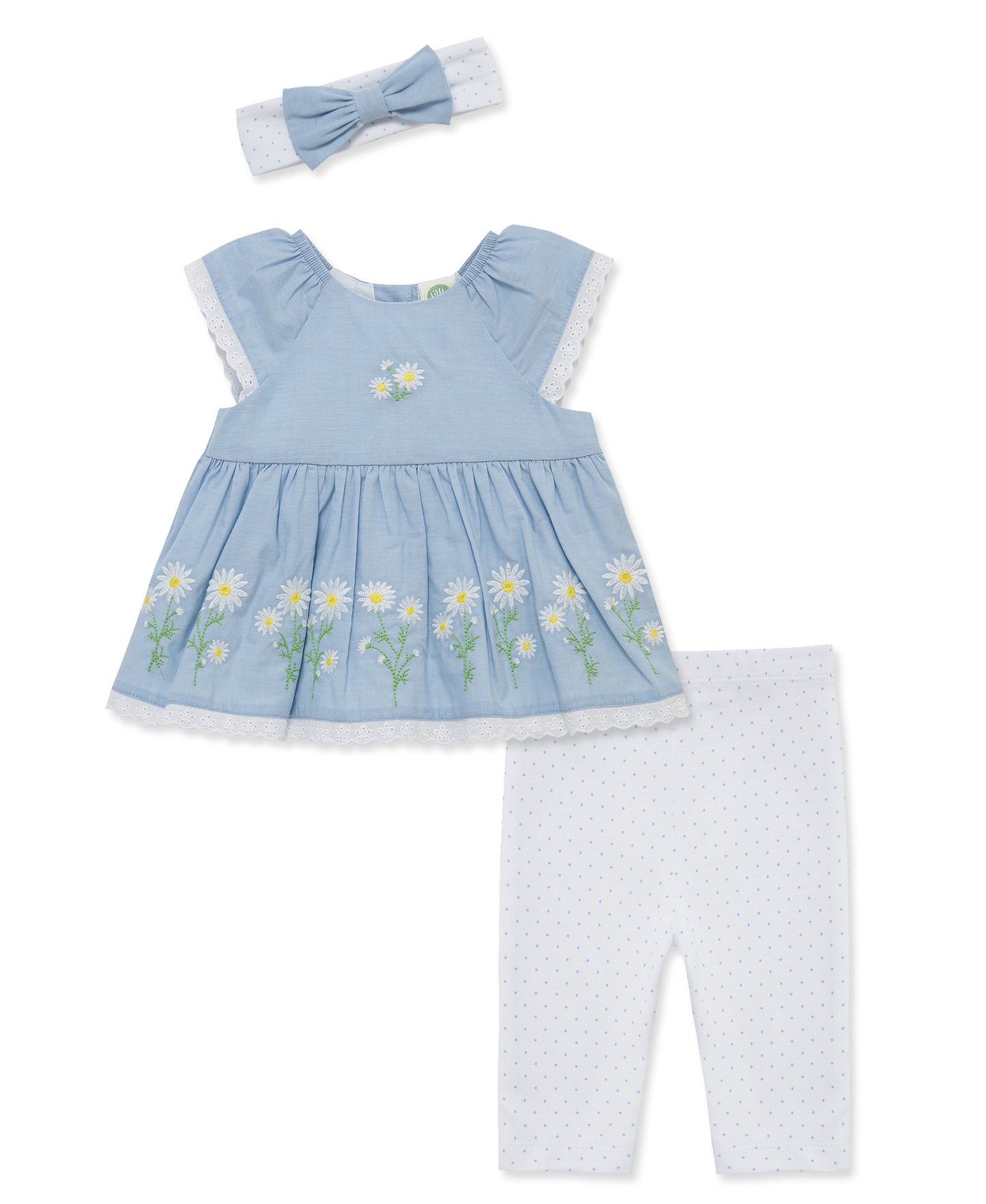 Daisy Border Woven Tunic & Legging Set (12M-24M)