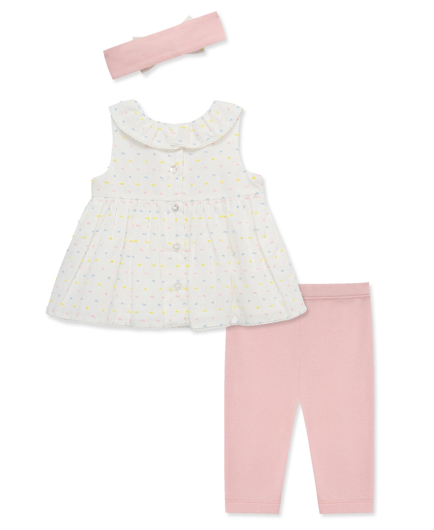 Smocked Dot Woven Tunic & Legging Set (12M-24M)