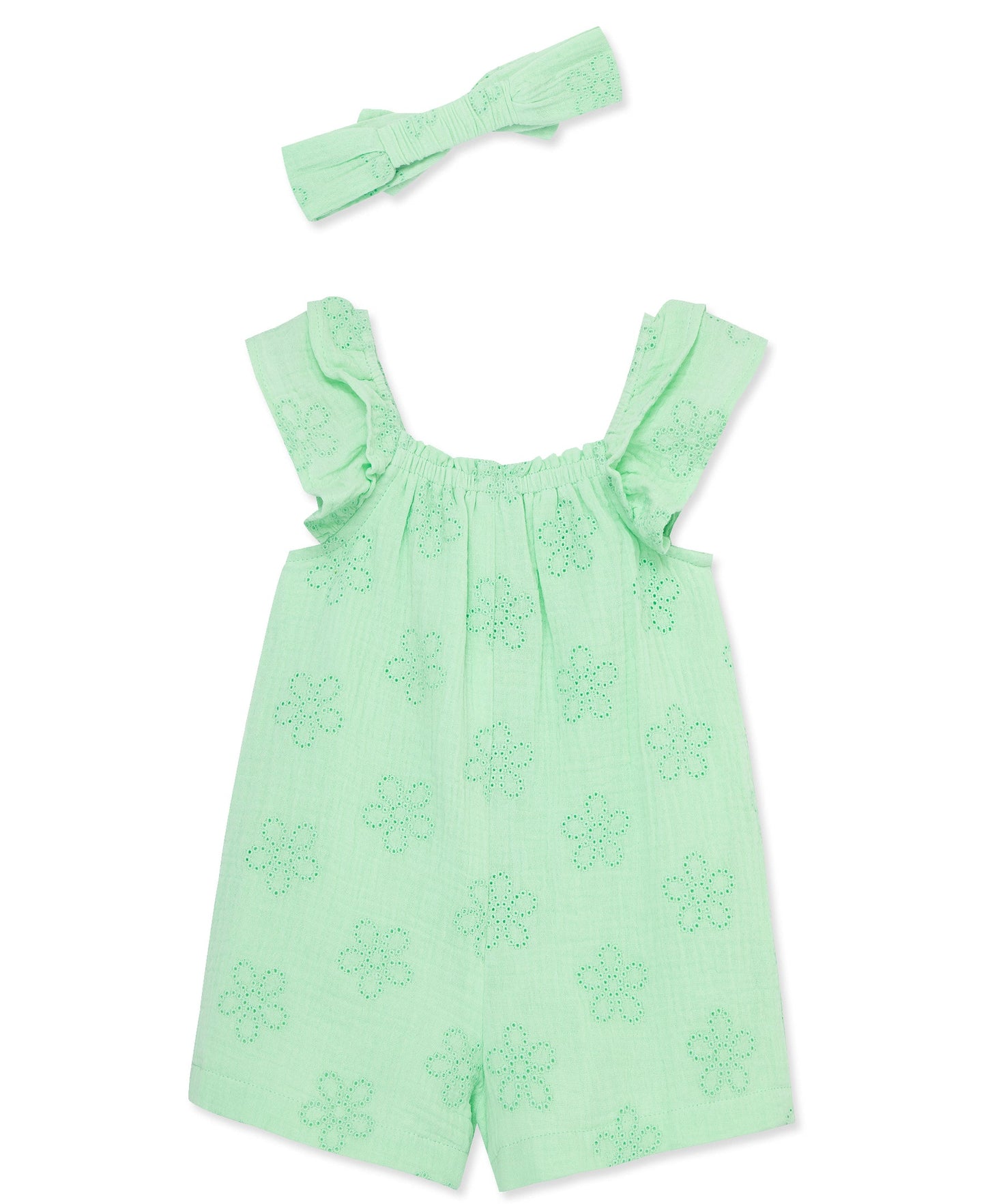 Eyelet Gauze Romper & Headband- Toddler (2T-4T)