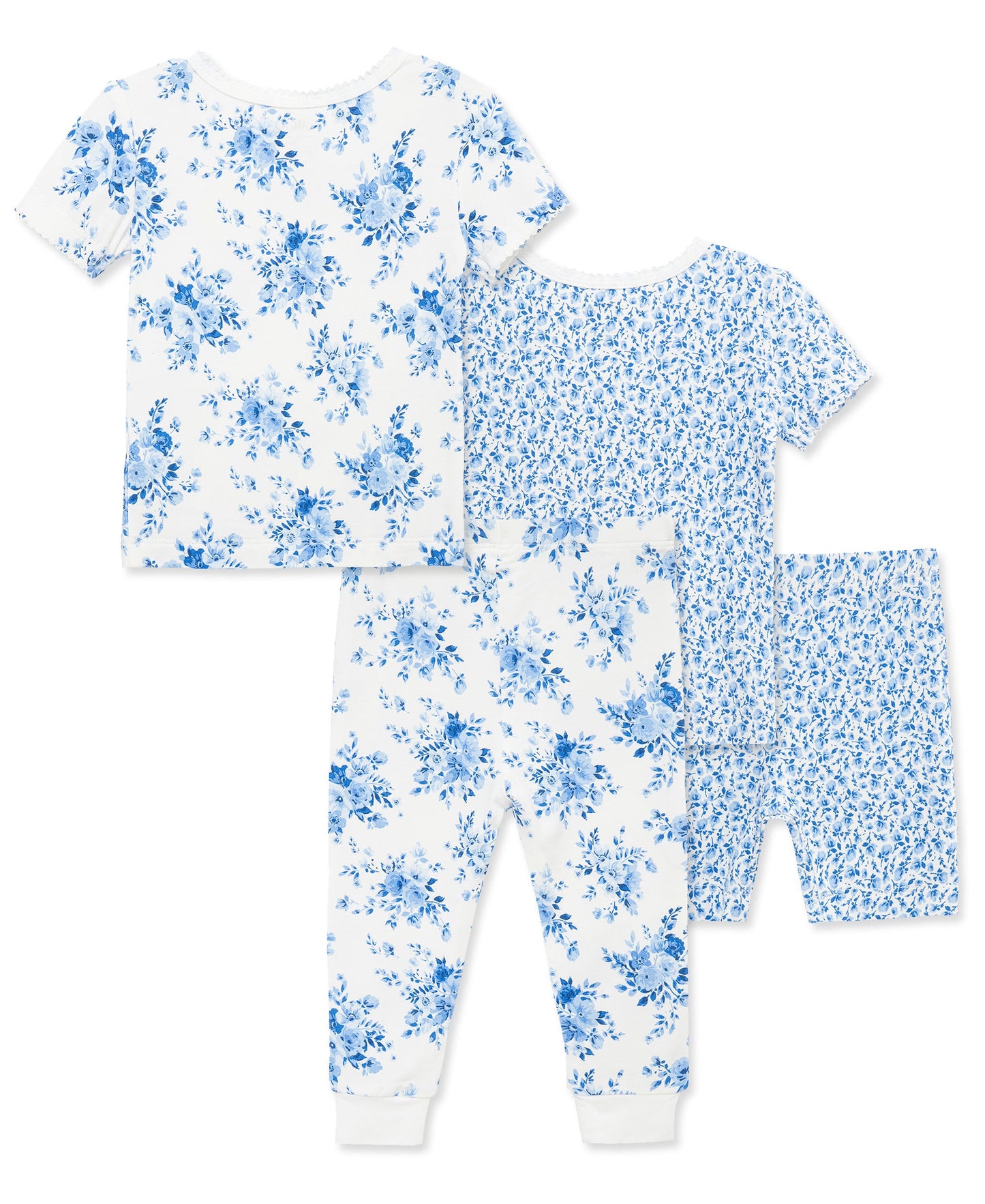 Blue Garden 4-Piece Pajama Set (12M-24M)