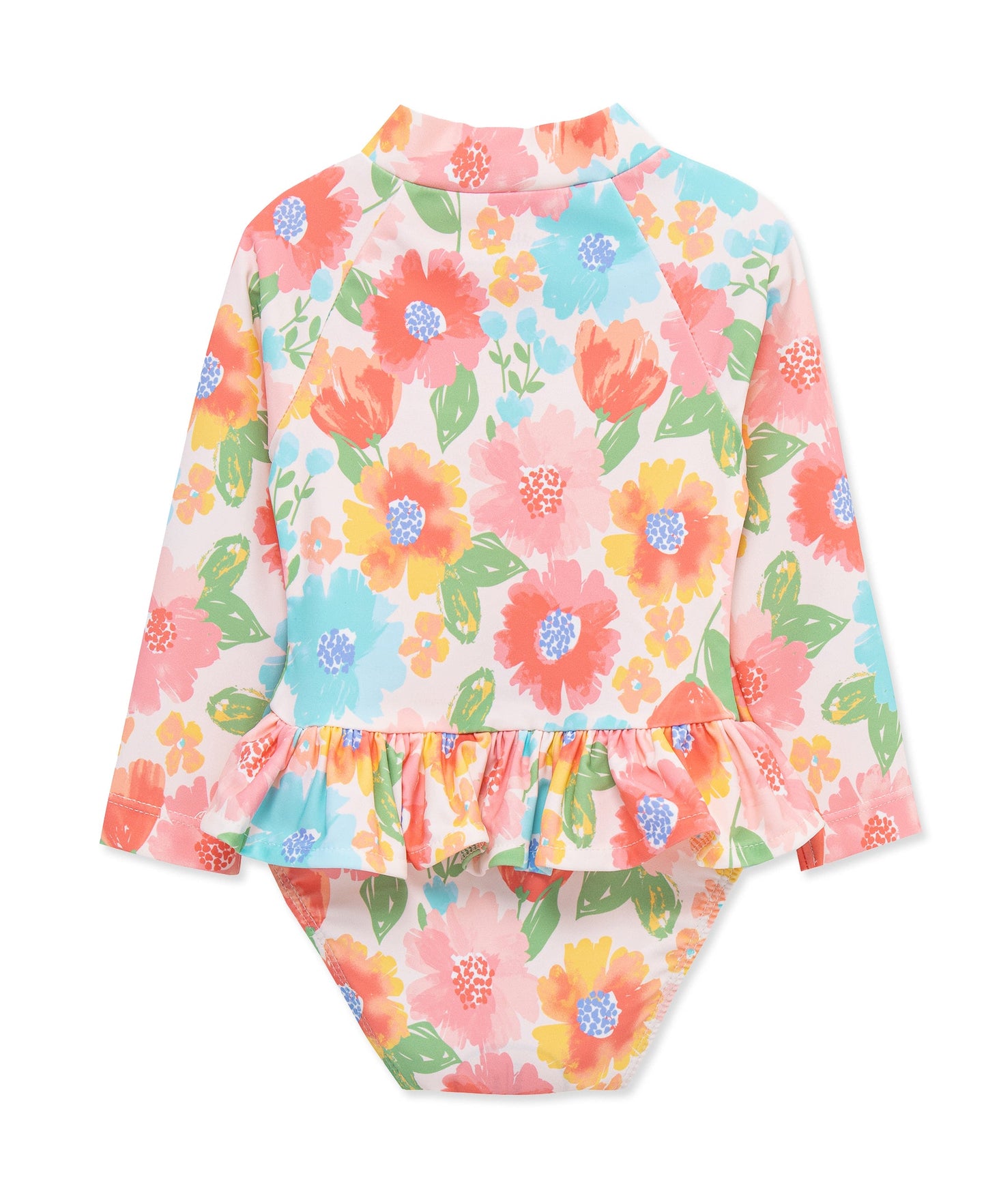Multi Floral 1-Piece Rashguard Suit (2T-4T)
