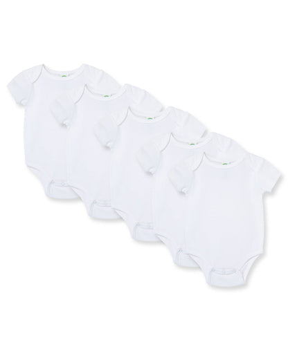 White 5-Pack Bodysuits
