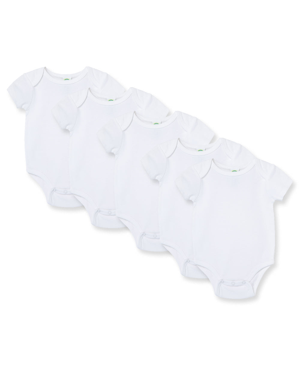 White 5-Pack Bodysuits