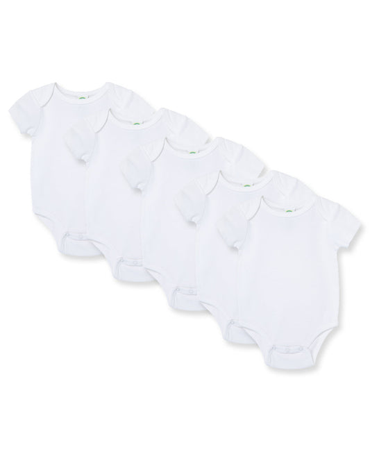 White 5-Pack Bodysuits