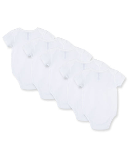 White 5-Pack Bodysuits