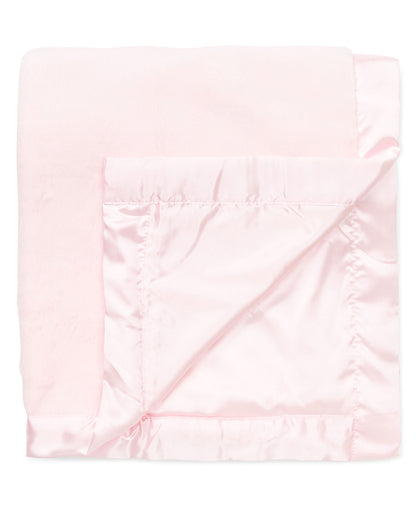 Pink Plush Receiving Blanket