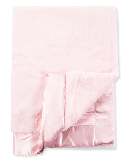 Pink Plush Receiving Blanket