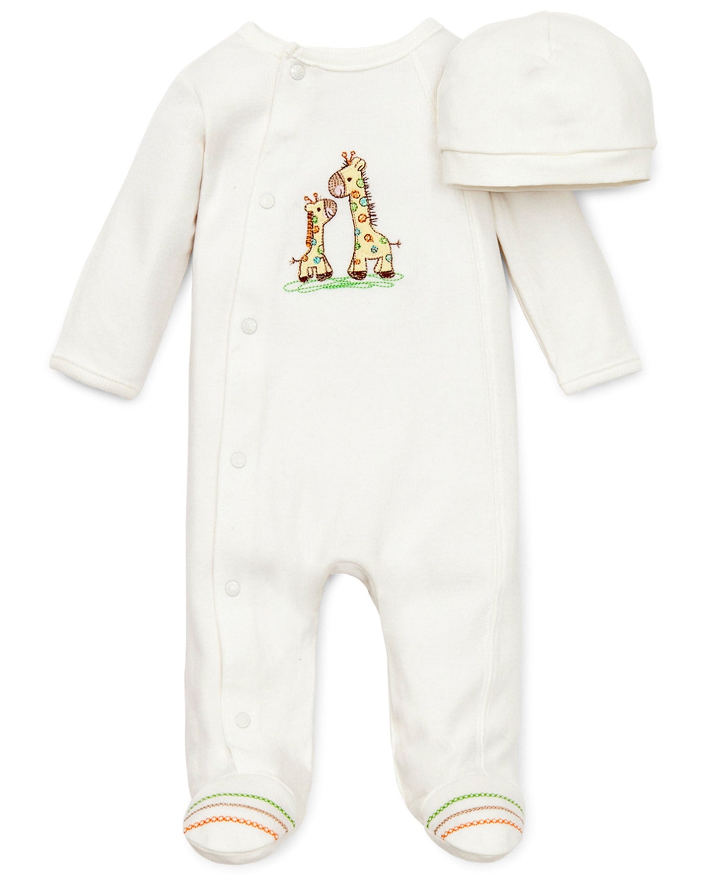 Giraffe Footed One-Piece & Hat