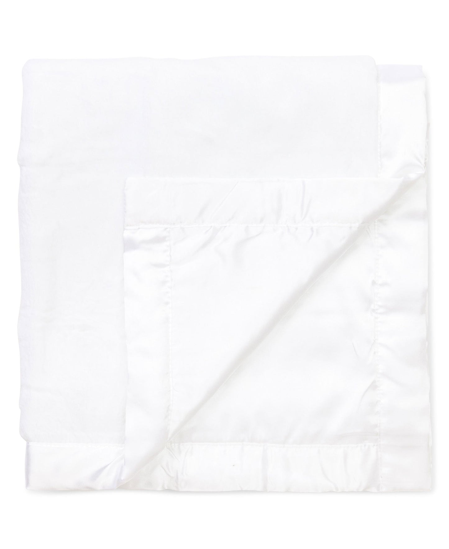 White Plush Receiving Blanket