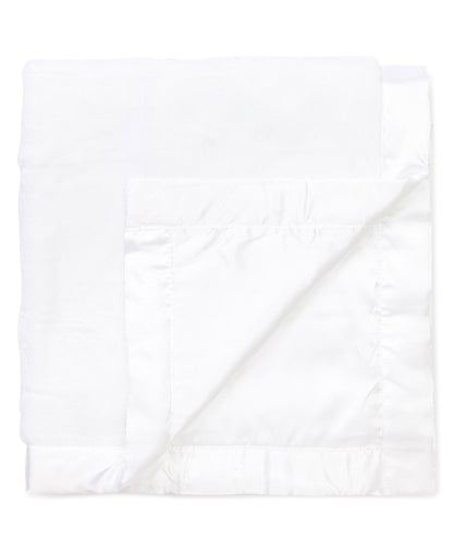 White Plush Receiving Blanket