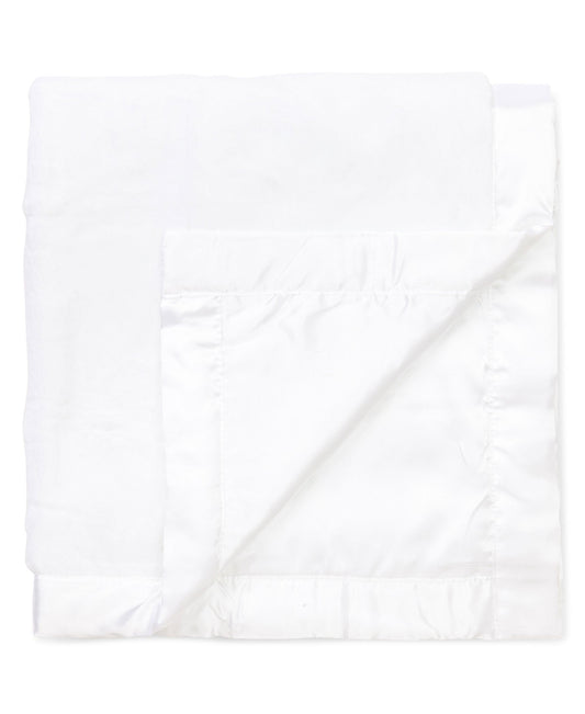 White Plush Receiving Blanket