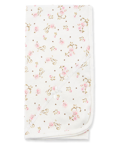 Vintage Rose Receiving Blanket
