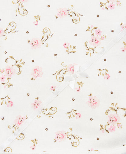 Vintage Rose Receiving Blanket