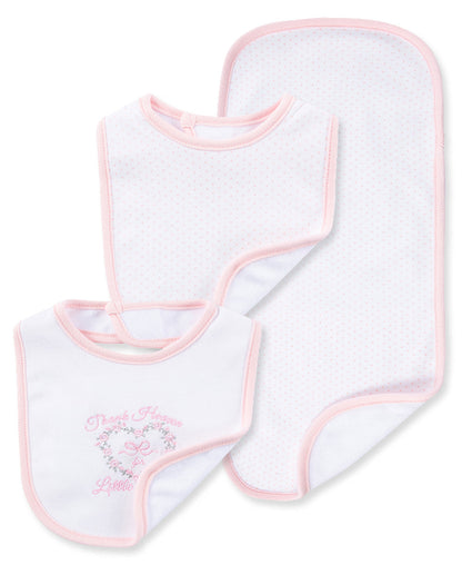 Thank Heaven For Little Girls Bib & Burp Set