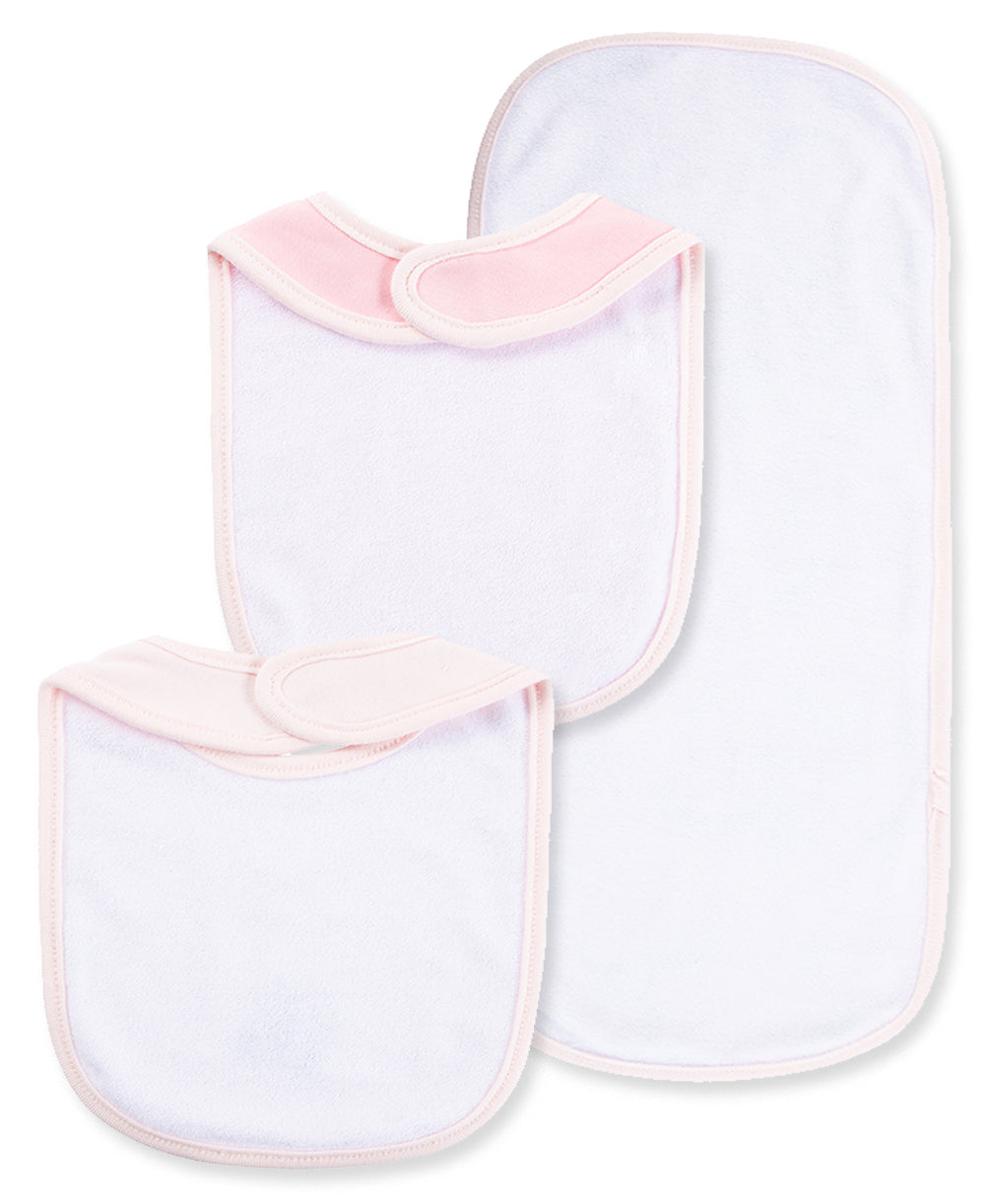 Dream Floral Bib & Burp Set