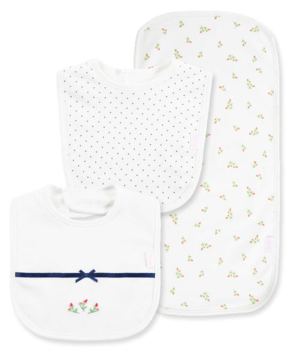 Rosebud Bib & Burp Set