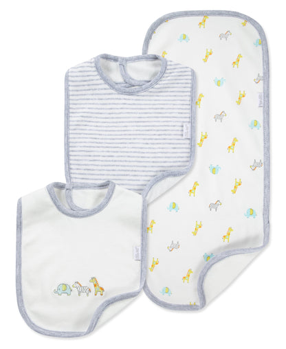 Safari Bib & Burp Set