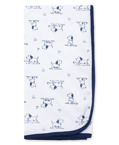 Puppy Toile Receiving Blanket