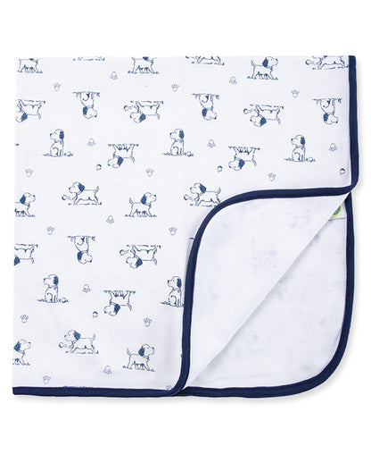 Puppy Toile Receiving Blanket