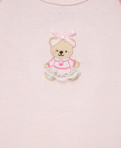 Pink Bear 3-Pack Bodysuits