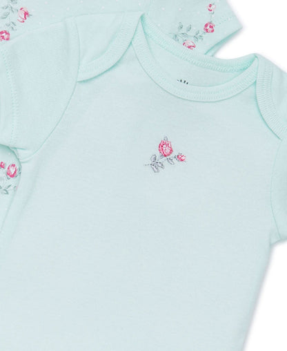 Floral Spray 3-Pack Bodysuits