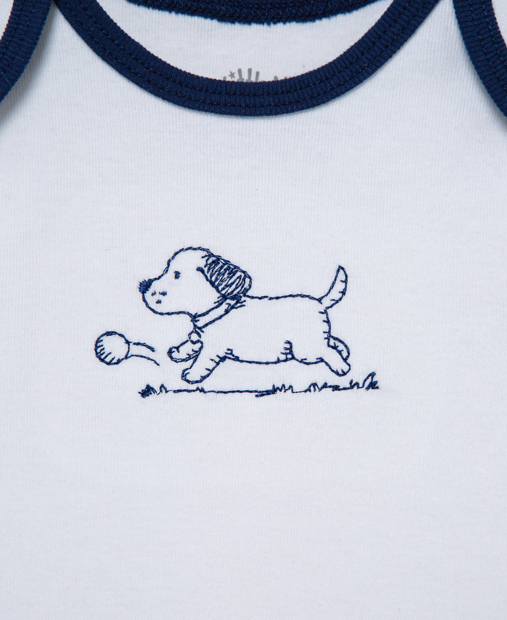 Puppy Toile 3-Pack Bodysuits