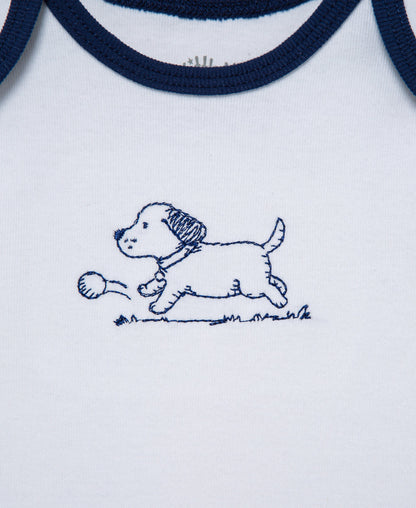 Puppy Toile 3-Pack Bodysuits