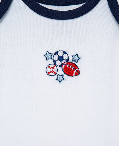 Sports Star 3-Pack Bodysuits