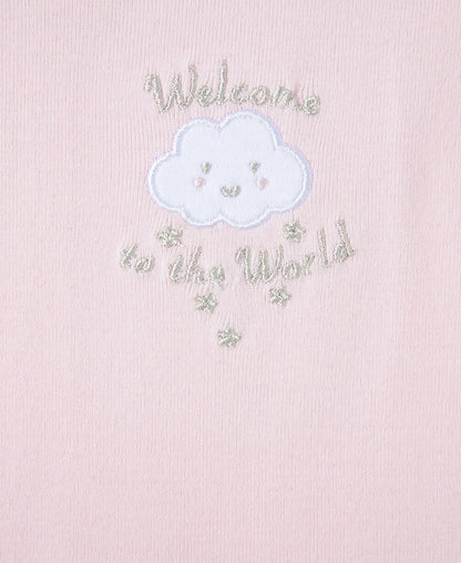 Pink Welcome to the World 3-Pack Bodysuits