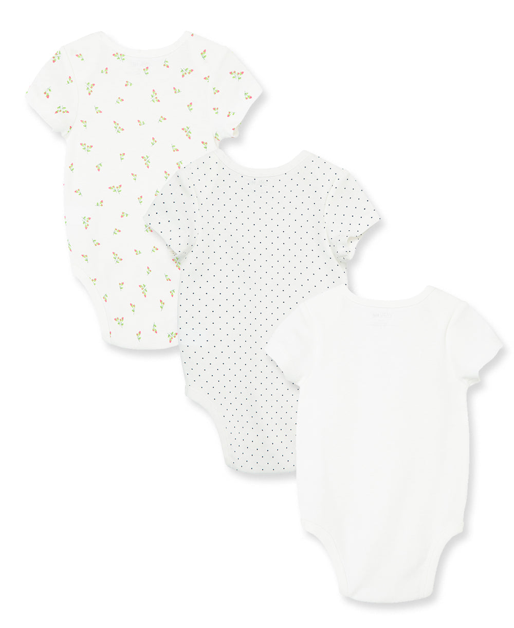 Rosebud 3-Pack Bodysuits