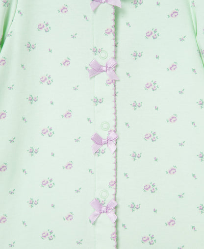 Petite Rose Footed One-Piece And Hat