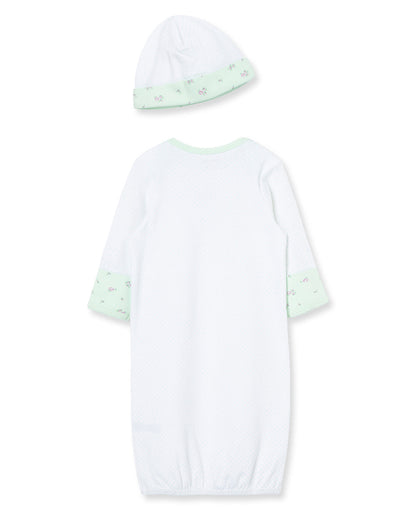 Petite Rose Sleeper Gown And Hat