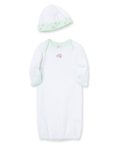 Petite Rose Sleeper Gown And Hat