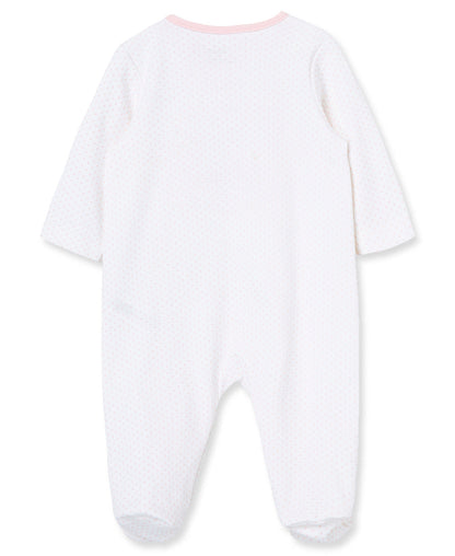 Thank Heaven For Little Girls Footed One-Piece (Headband not included)