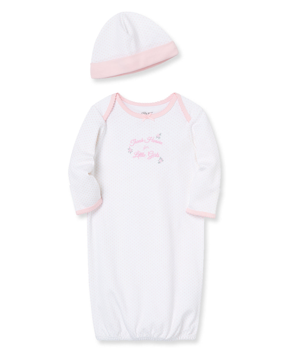 Thank Heaven For Little Girls Sleeper Gown and Hat