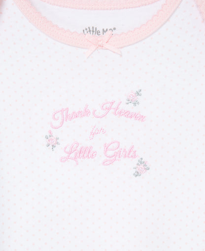 Thank Heaven For Little Girls Sleeper Gown and Hat