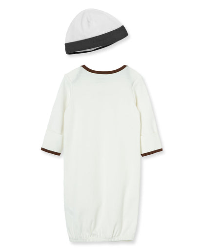 Cute Puppies Sleeper Gown And Hat