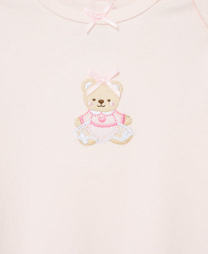 Pink Bear Sleeper Gown And Hat