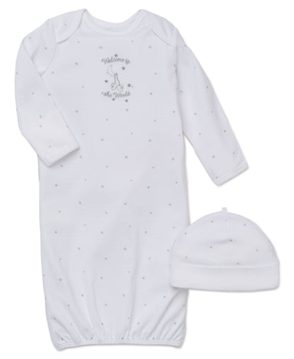 Welcome To The World Sleeper Gown and Hat