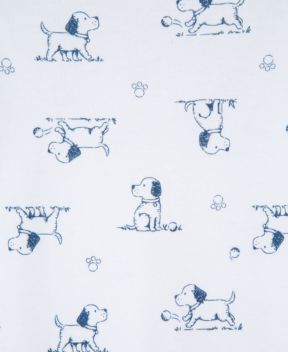 Puppy Toile Sleeper Gown And Hat
