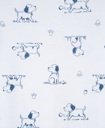 Puppy Toile Sleeper Gown And Hat