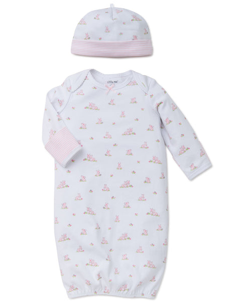 Baby Bunnies Sleeper Gown And Hat