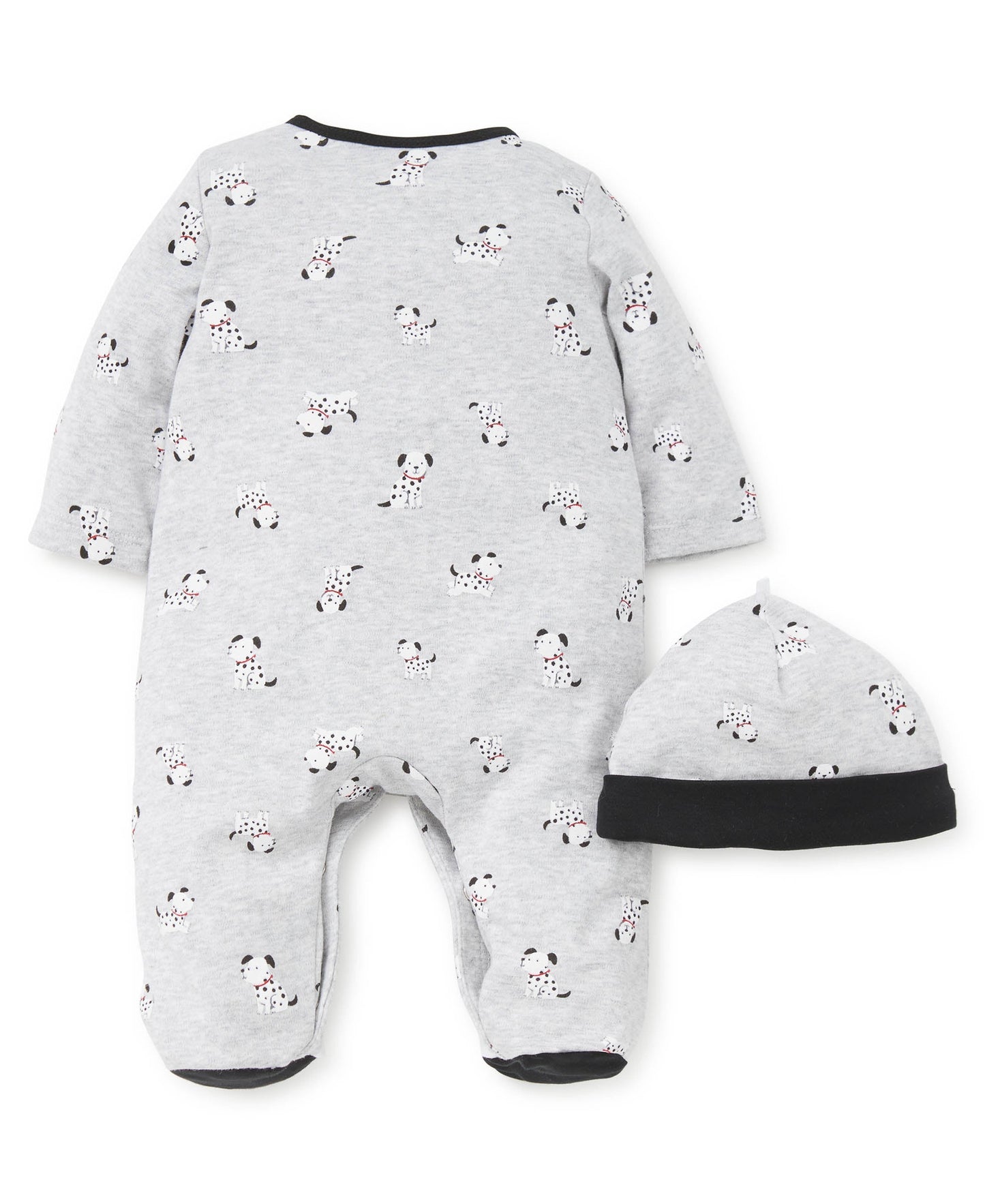 Dalmatian Footed One-Piece and Hat