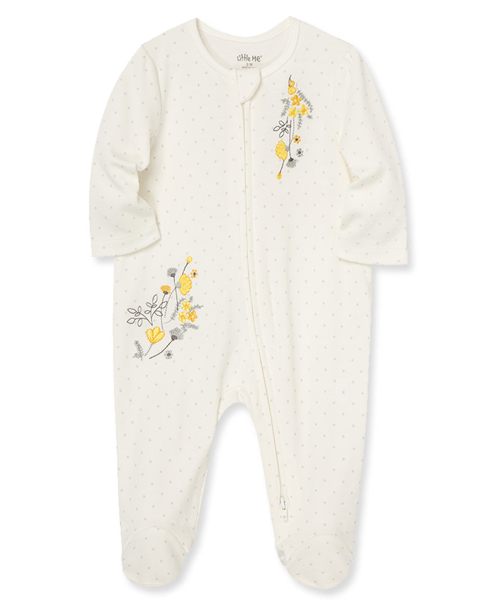 Primrose 2-Way-Zip Footed One-Piece