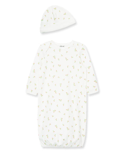 Rosebud Sleeper Gown And Hat