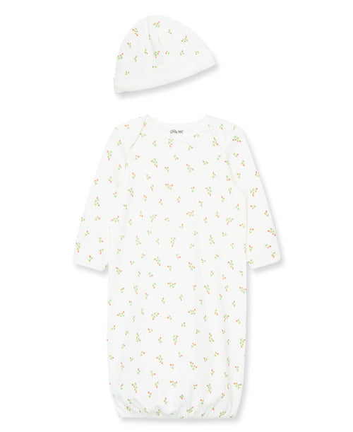 Rosebud Sleeper Gown And Hat